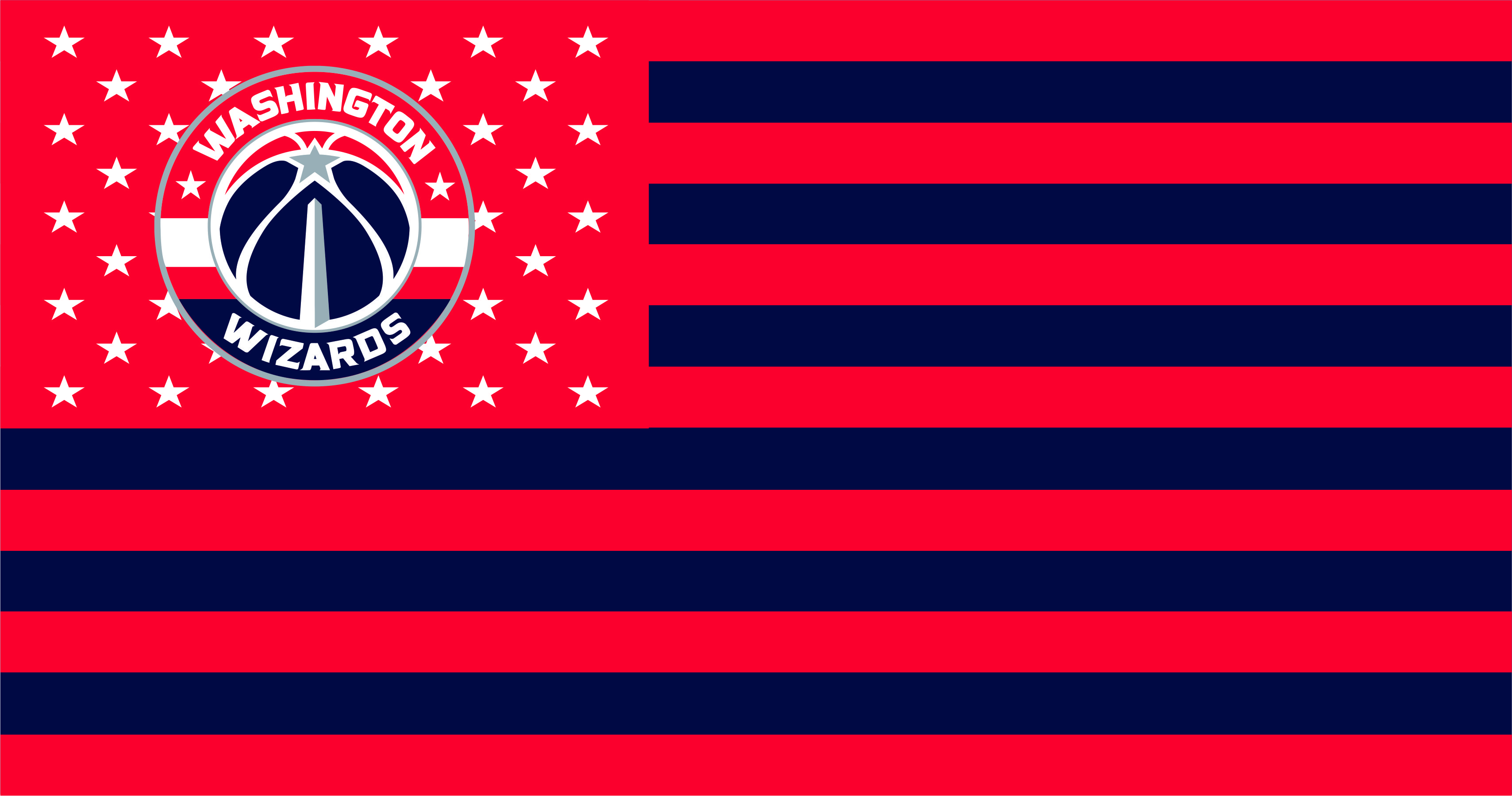 Washington Wizards Flag001 logo vinyl decal